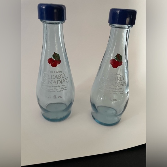 Clearly Canadian Other - Clearly Canadian Salt & Pepper Shakers wild cherry. Vintage 90s